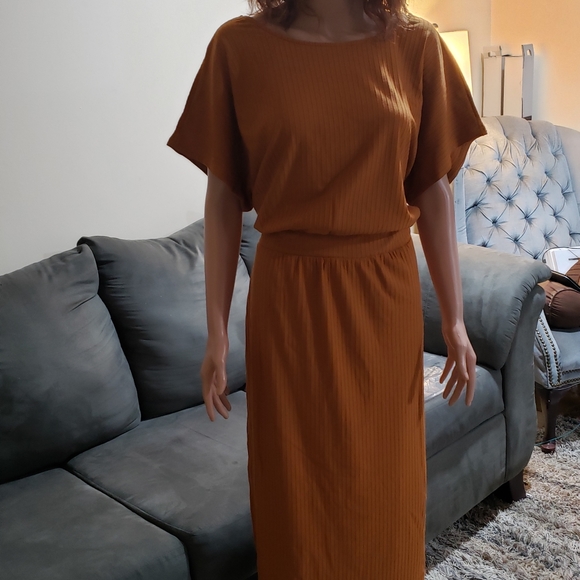 Nwt Stitchdrop mustard dress 1x - Picture 1 of 15